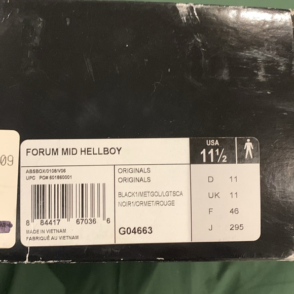 Adidas Originals x Hellboy The Golden Army Limited Edition Forum Mid Sneakers - Picture 6 of 6